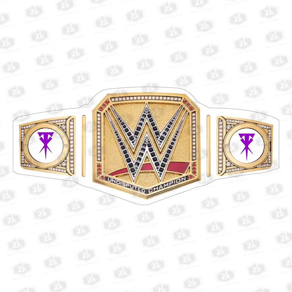 Undertaker The Urn Signature Series Undisputed Championship Belt 2mm (White Strap)