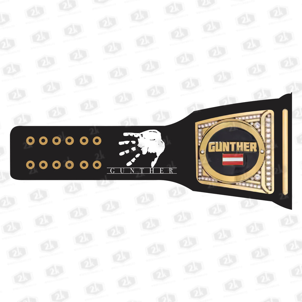 Gunter The Ring General Signature Undisputed Belt 2mm (Black Strap)
