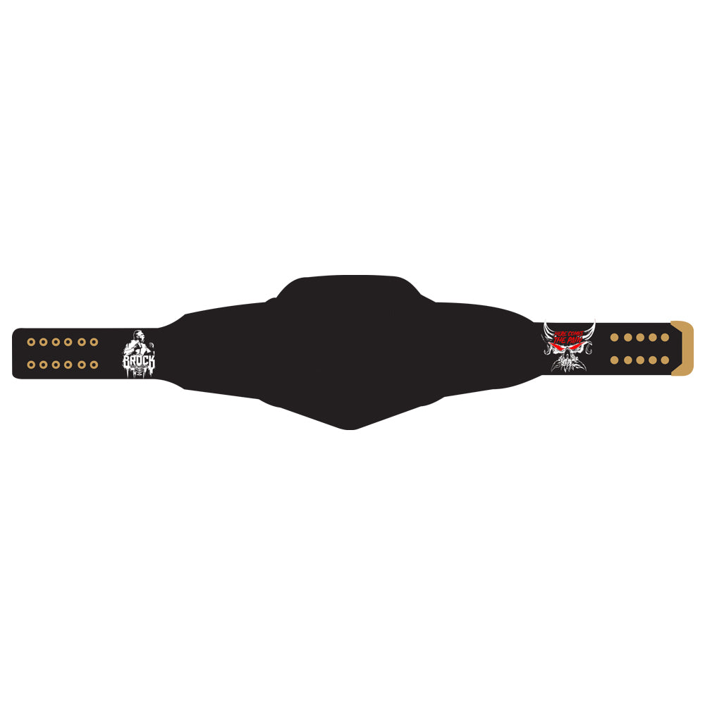 Brock Lesnar Here Comes The Pain Signature Series Belt (Black Strap)