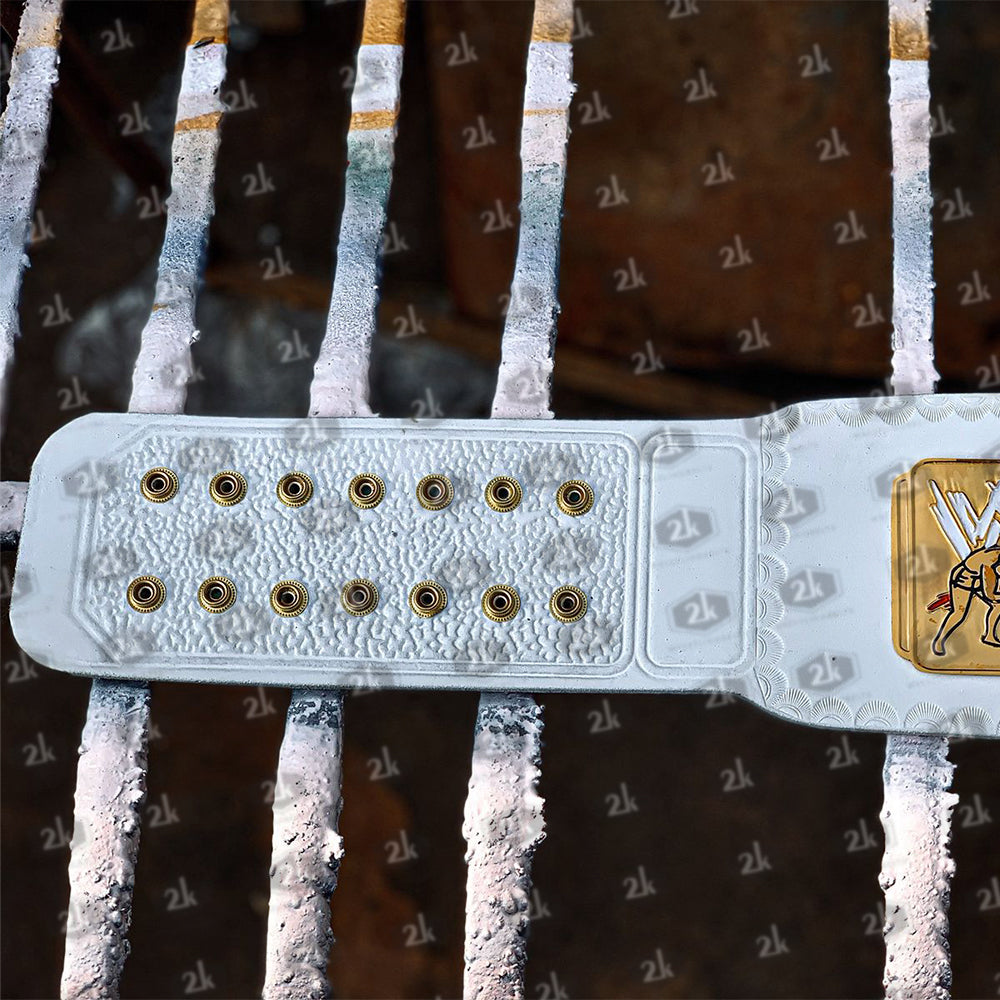 Intercontinental Championship White Replica Title Belt 2mm
