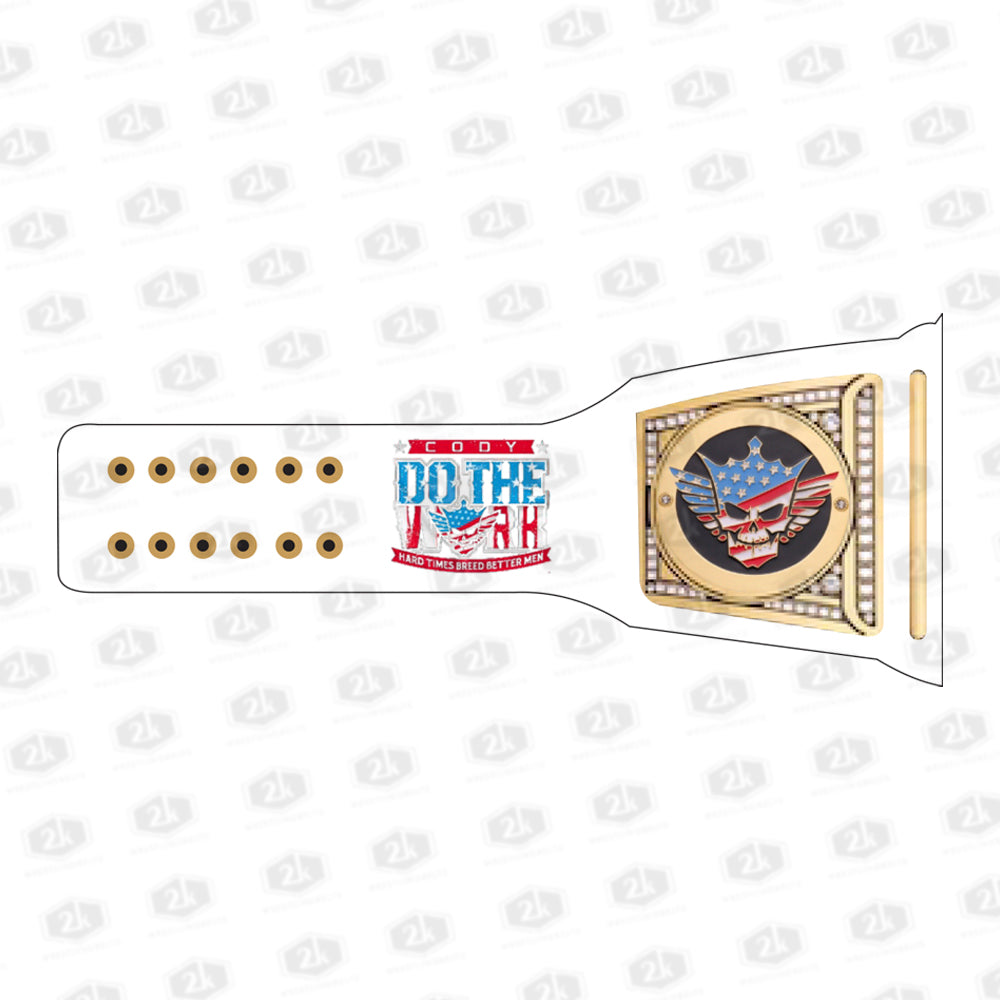 Cody Rhodes Do The War Signature Undisputed Belt 2mm (White Strap)