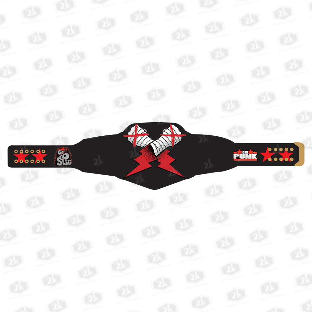 CM Punk Go To Sleep Signature Series Championship Belt