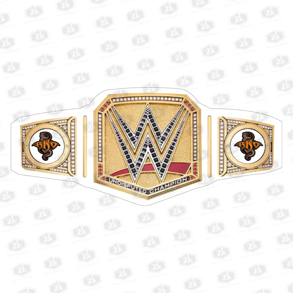 Randy Ortan Strike First Signature Undisputed Belt 2mm (White Strap)