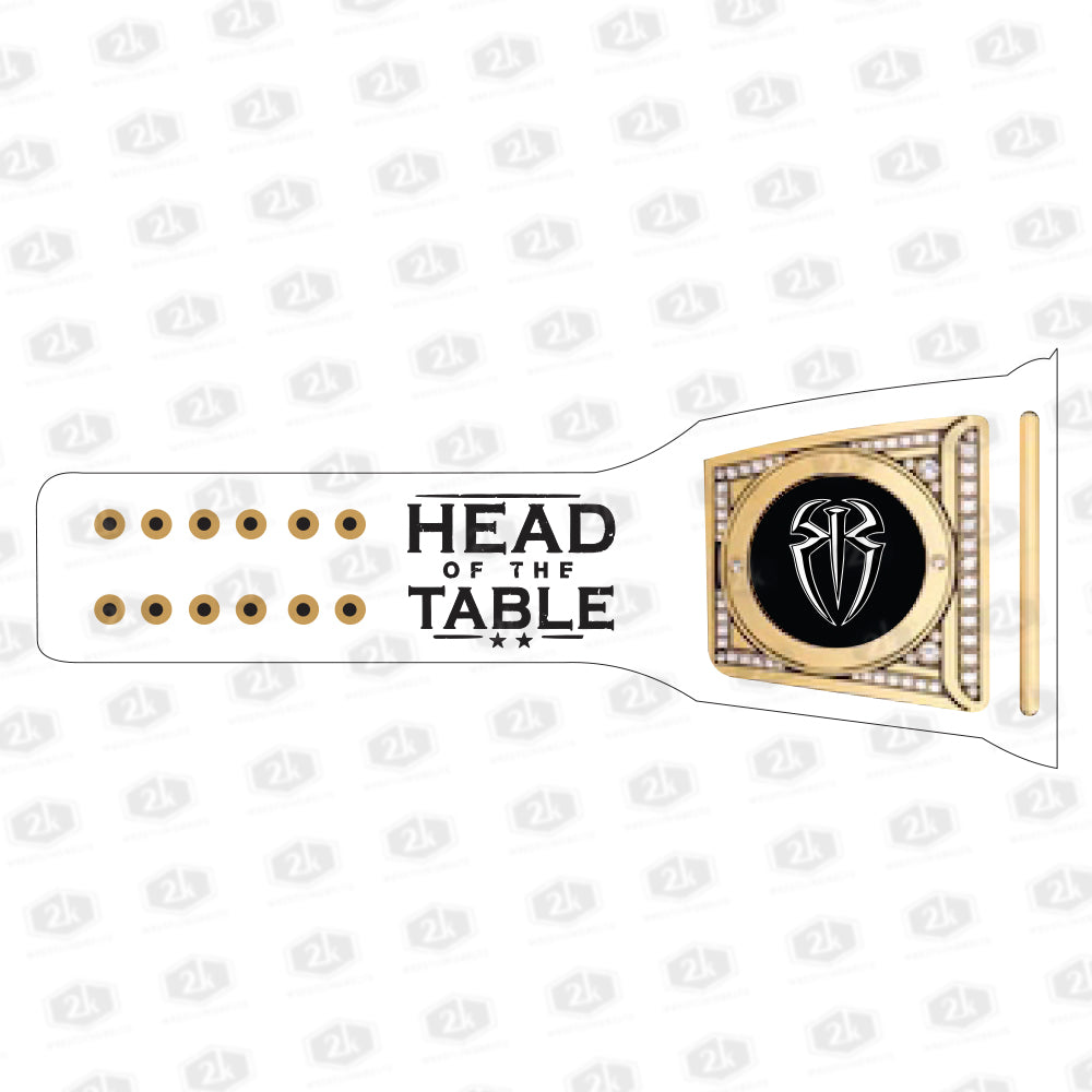 Roman Reigns OTC Signature Undisputed Belt 2mm (White Strap)