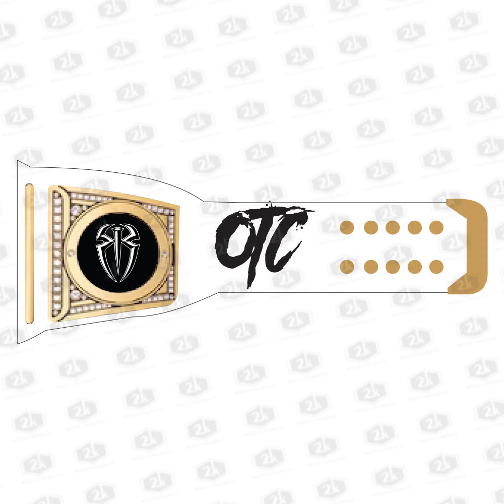 Roman Reigns OTC Signature Undisputed Belt 2mm (White Strap)