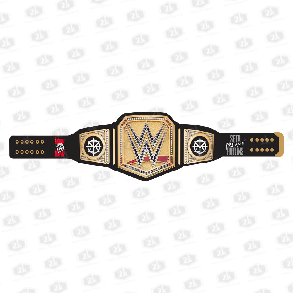 Seth Freakin' Rollins Burn it Down Signature Series Belt 2mm (Black Strap)