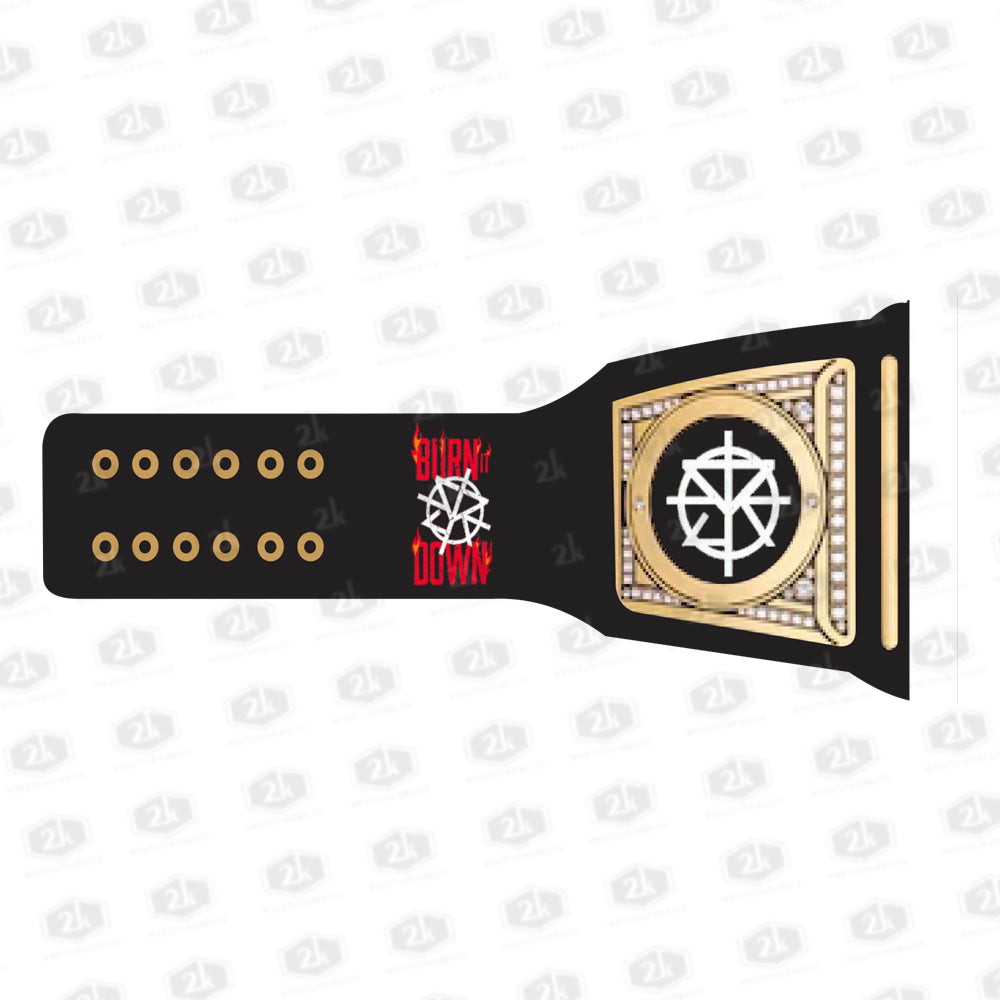 Seth Freakin' Rollins Burn it Down Signature Series Belt 2mm (Black Strap)