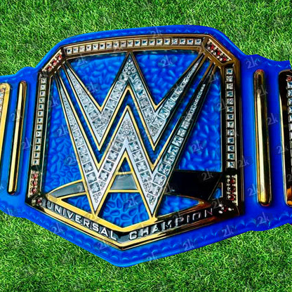 Blue Universal Championship Replica Title Belt 2mm