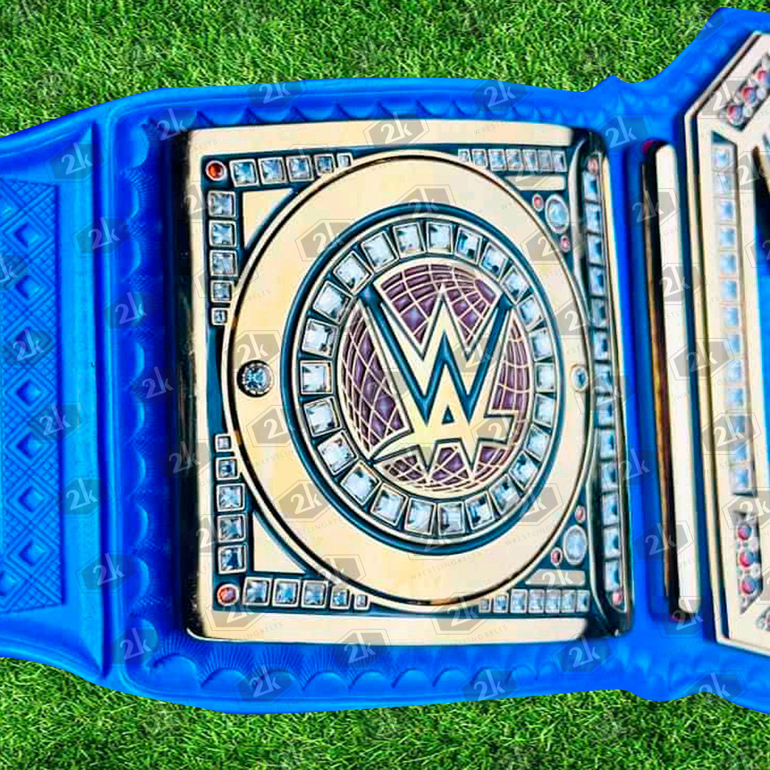 Blue Universal Championship Replica Title Belt 2mm