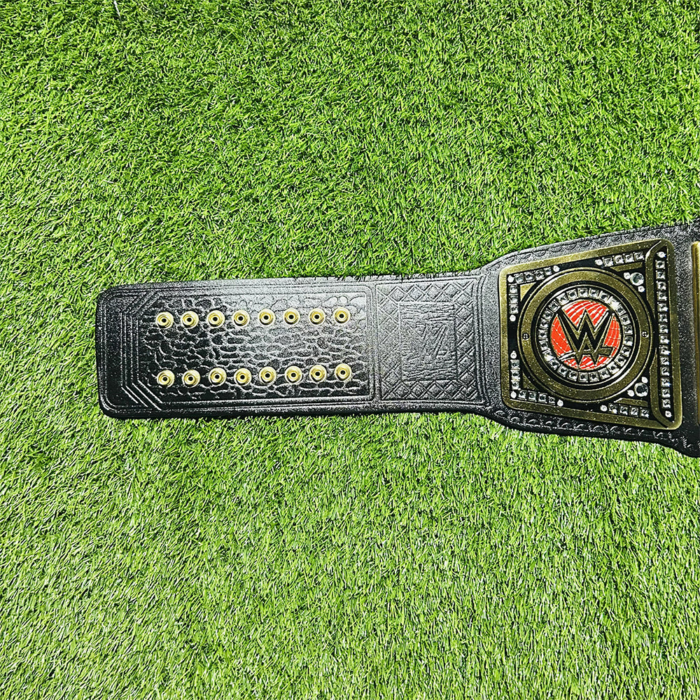 Undisputed Championship Replica Title Belt Cowhide Leather Strap Adult Size - 4MM Brass Plates