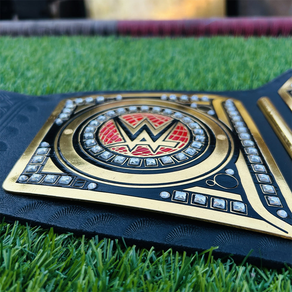 World Heavyweight Championship Replica Title Belt Adult Size - 2MM Brass Plates