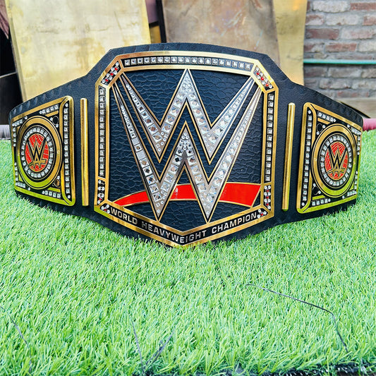 World Heavyweight Championship Replica Title Belt Adult Size - 2MM Brass Plates