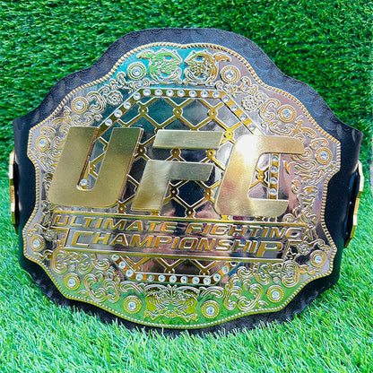 UFC World Heavyweight Championship Replica Title Belt Adult Size - 4MM Brass Plates