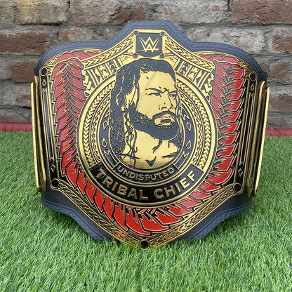 Roman Reigns Tribal Chief Championship Replica Title Belt Adult Size - 4MM Brass Plates