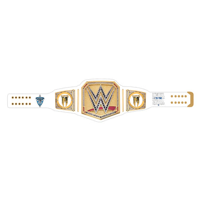 Drew McIntyre Kneel To The Steel Signature Series Belt (White Strap)