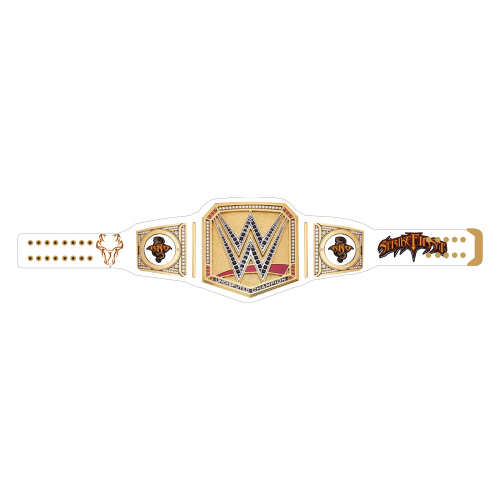 Randy Ortan Strike First Signature Undisputed Belt (White Strap)