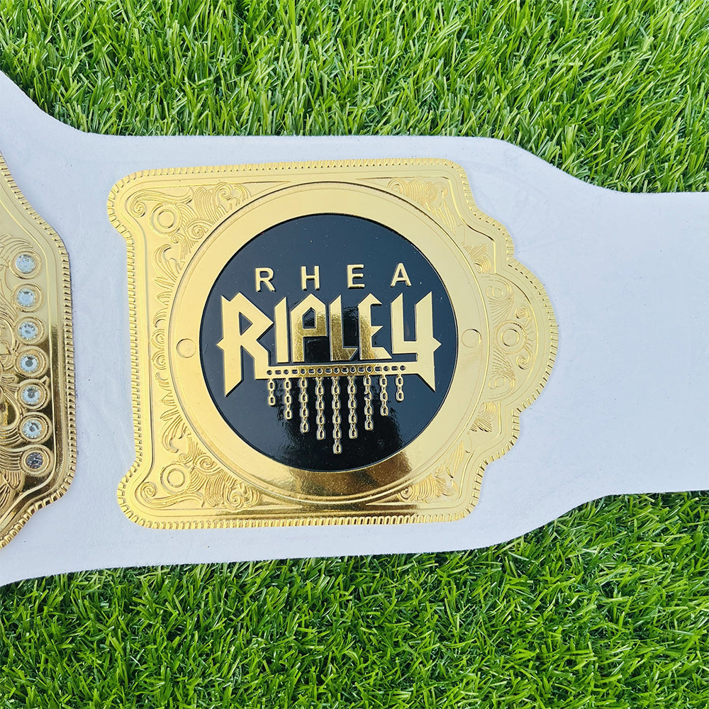 Rhea Ripley Women World Heavyweight Championship Replica Title Belt Adult Size - 2MM Brass Plates