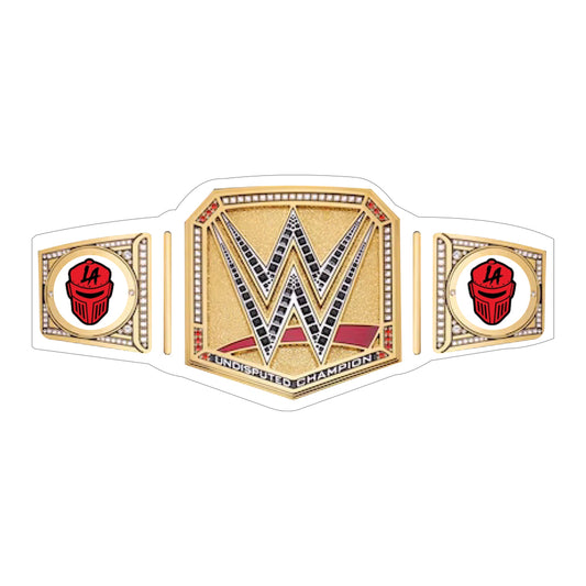 LA Knight Yeah Signature Undisputed Belt (White Strap)