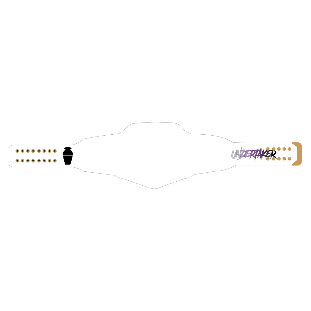 Undertaker The Urn Signature Series Undisputed Championship Belt (White Strap)