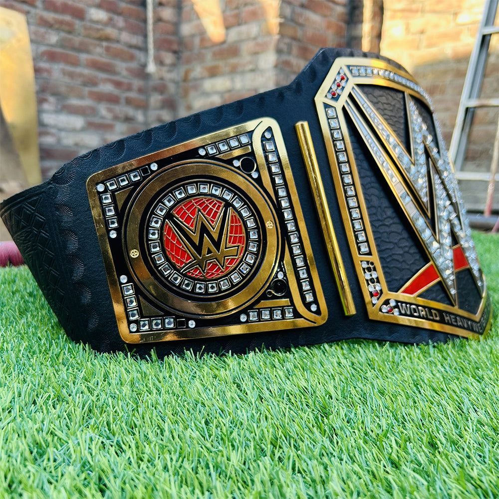 World Heavyweight Championship Replica Title Belt Adult Size - 2MM Brass Plates