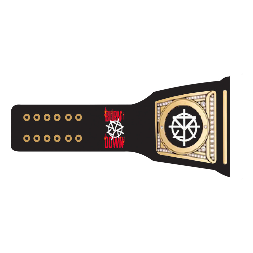 Seth Freakin' Rollins Burn it Down Signature Series Belt (Black Strap)