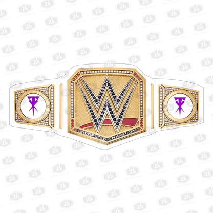 Undertaker Urn Signature Undisputed Championship Belt 2mm (White Strap)