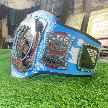CM Punk Spinner Signature Championship Replica Title Belt Adult Size - 4MM Brass Plates