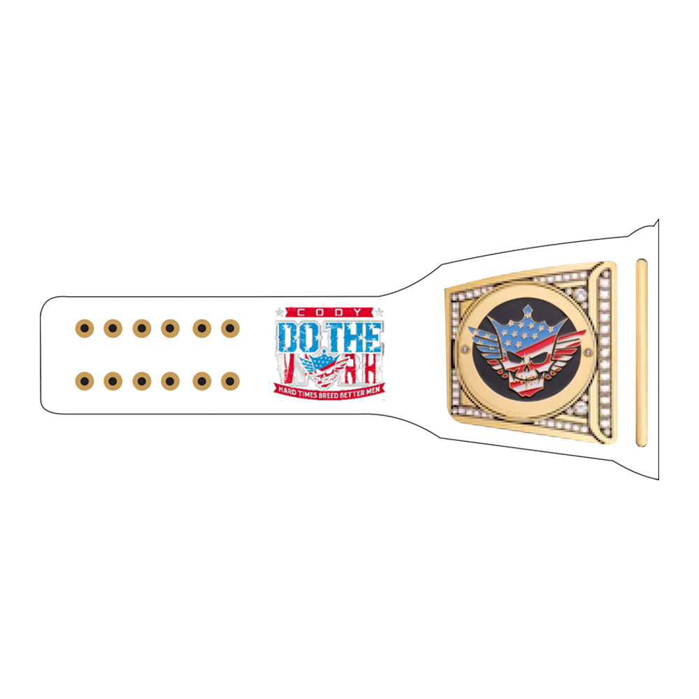 Cody Rhodes Do The War Signature Series Undisputed Championship Belt (White Strap)