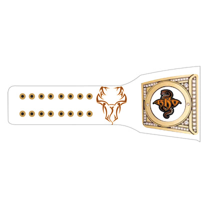 Randy Ortan Strike First Signature Undisputed Belt (White Strap)