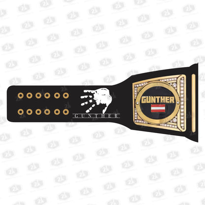 Gunter The Ring General Signature Undisputed Belt 2mm (Black Strap)