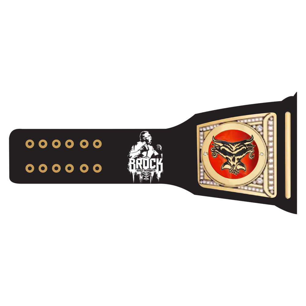 Brock Lesnar Here Comes The Pain Signature Series Belt (Black Strap)