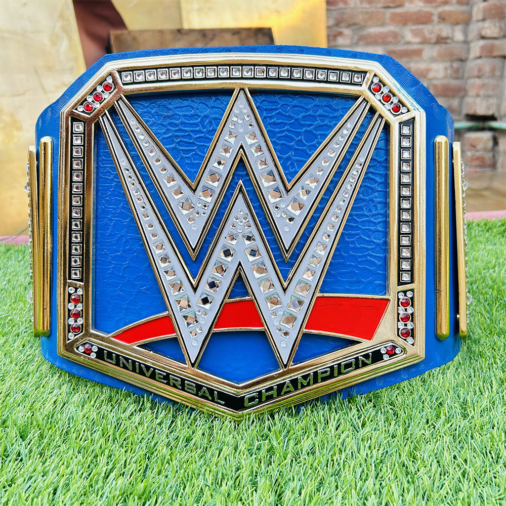 Blue Universal Championship Replica Title Belt (4mm)