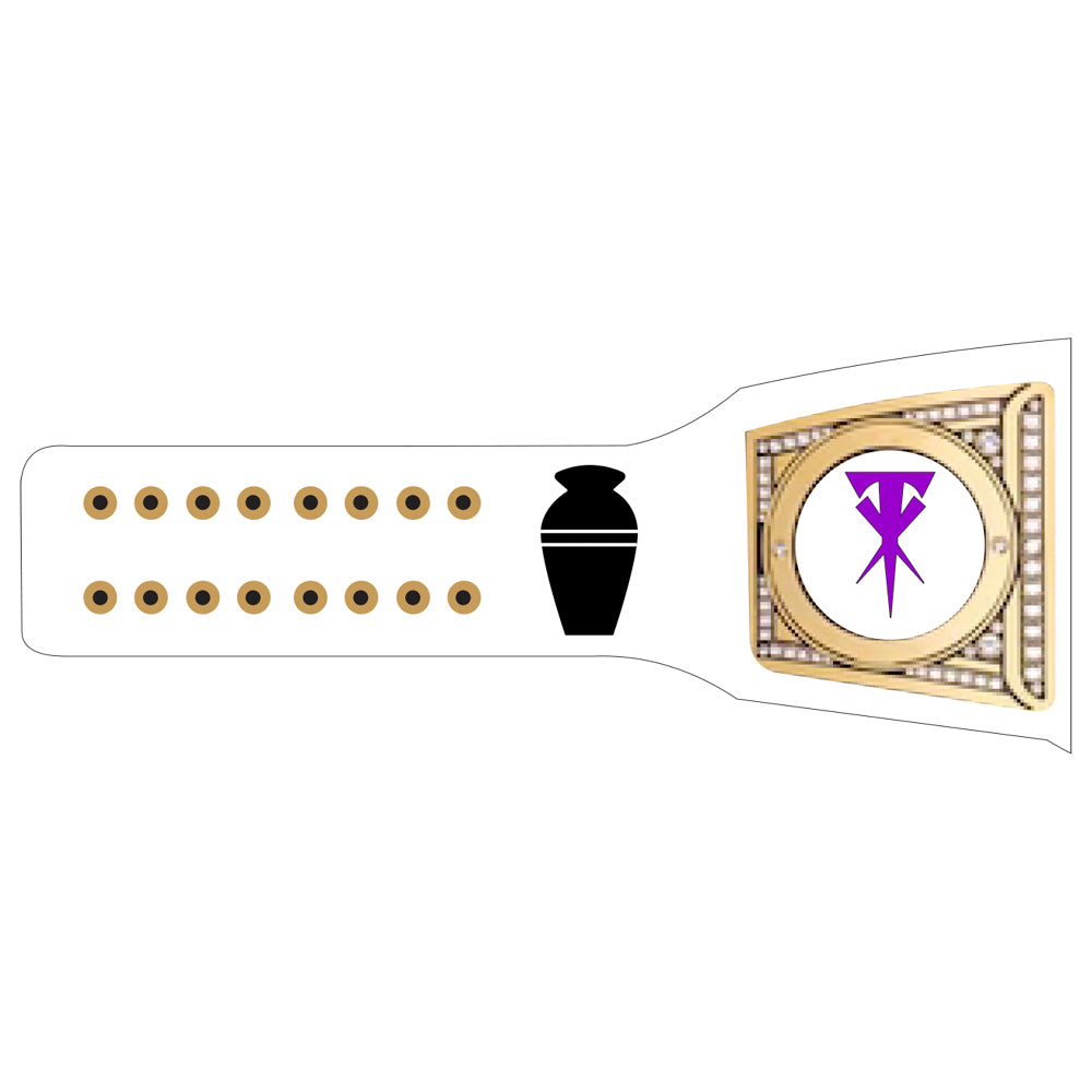 Undertaker The Urn Signature Series Undisputed Championship Belt (White Strap)