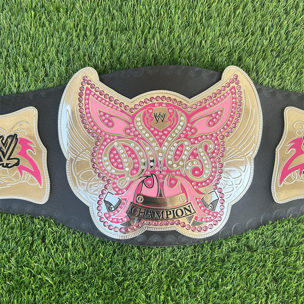 Divas Championship Replica Title Belt 2008 Adult Size - 4MM Brass Plates