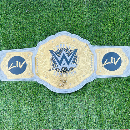 Liv Morgan Women's World Heavyweight Championship Replica Title Belt Adult Size - 2MM Brass Plates