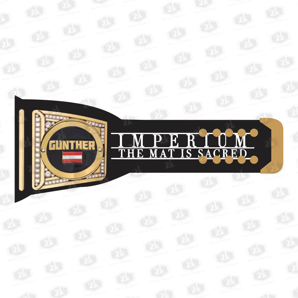 Gunter The Ring General Signature Undisputed Belt 2mm (Black Strap)