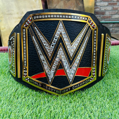 World Heavyweight Championship Replica Title Belt Adult Size - 2MM Brass Plates