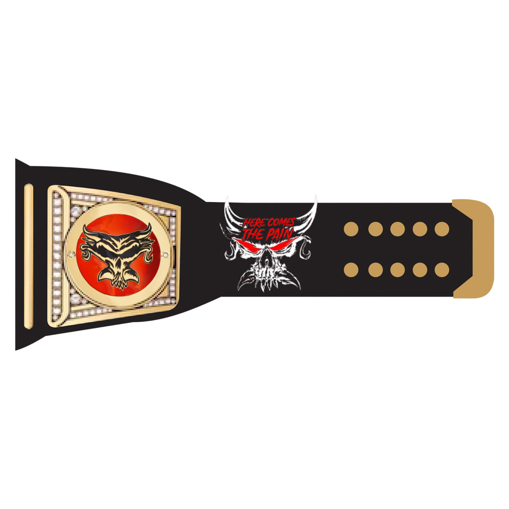 Brock Lesnar Here Comes The Pain Signature Series Belt (Black Strap)