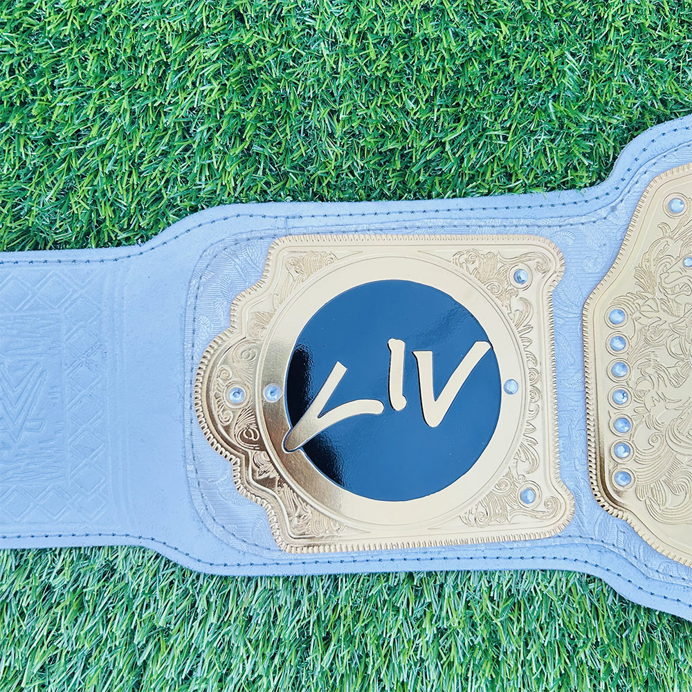Liv Morgan Women's World Heavyweight Championship Replica Title Belt Adult Size - 2MM Brass Plates