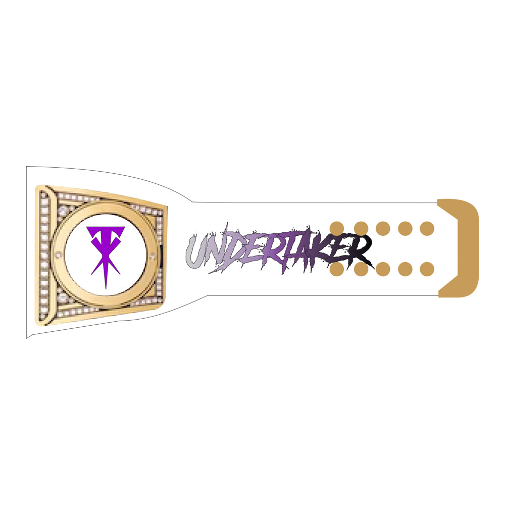 Undertaker The Urn Signature Series Undisputed Championship Belt (White Strap)