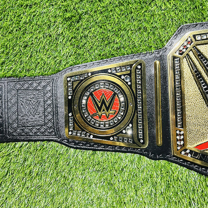 Undisputed Championship Replica Title Belt Cowhide Leather Strap Adult Size - 4MM Brass Plates