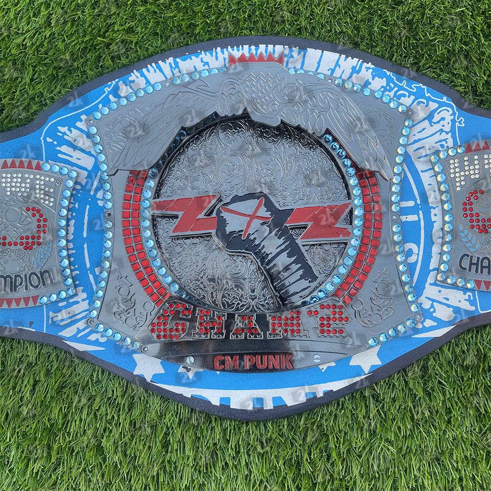 CM Punk Spinner Signature Championship Replica Title Belt (4mm)