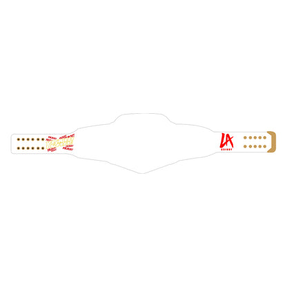 LA Knight Yeah Signature Undisputed Belt (White Strap)