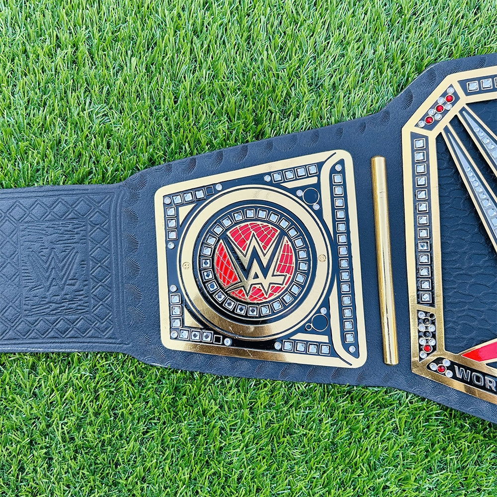 World Heavyweight Championship Replica Title Belt Adult Size - 2MM Brass Plates