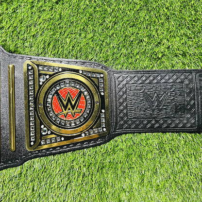 Undisputed Championship Replica Title Belt Cowhide Leather Strap Adult Size - 4MM Brass Plates