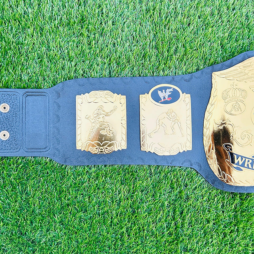 WWF World Tag Team Championship Replica Title Belt Adult Size - 2MM Brass Plates