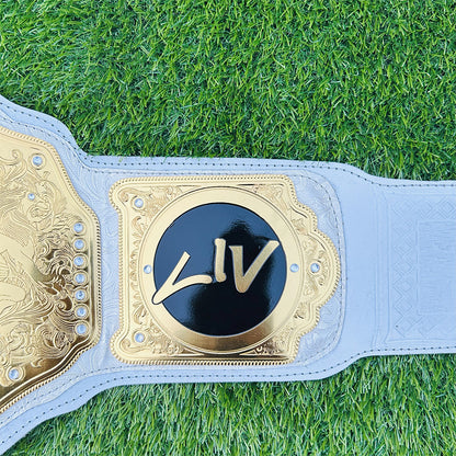 Liv Morgan Women's World Heavyweight Championship Replica Title Belt Adult Size - 2MM Brass Plates