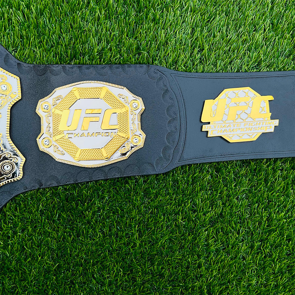 UFC World Heavyweight Championship Replica Title Belt Adult Size - 4MM Brass Plates