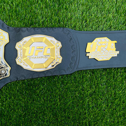 UFC World Heavyweight Championship Replica Title Belt Adult Size - 4MM Brass Plates