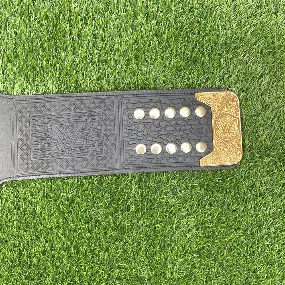 JEY USO World Heavyweight Championship Replica Title Belt Adult Size - 2MM Brass Plates